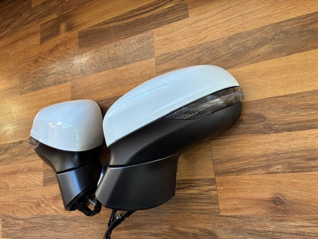 Ford Fiesta Mk8 2017-2024 Door Mirror P/Fold B/Spot White New Pair  R/H L/H