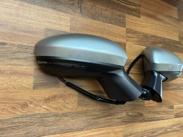 Renault Clio Mk5 2020-2026 Door Wing Mirror Electric P/Fold New Silver Pair