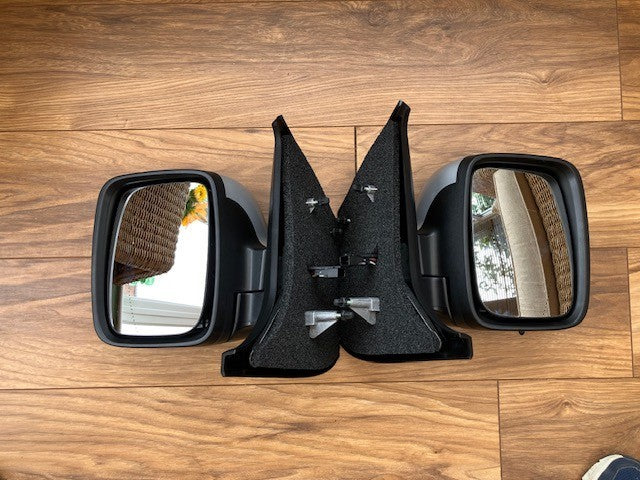 Fits Nissan Primastar 22-25 Door Mirror Electric Power Fold Silver New Pair