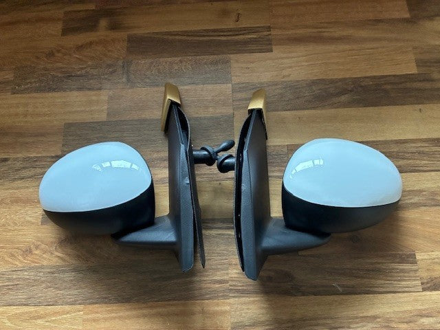 Citroen C1 2005-2014 Door Wing Mirror Manual White New Pair R/H L/H