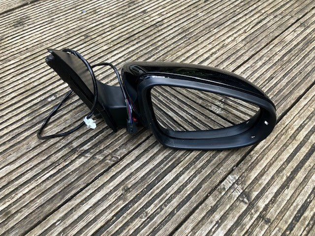 VW Golf MK6 2009-2013 Door Wing Mirror Electric New Black Drivers Side R/H O/S