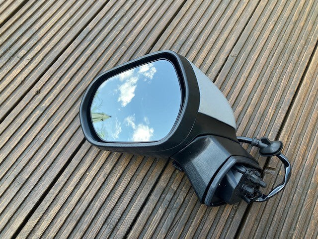 Ford Fiesta Mk8 2017-2024 Door Mirror P/Fold B/Spot New silver Left Hand N/S