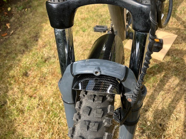 Mountain Bike Mudguards Carbon Fibre Pair Front and Rear New Easy Fit