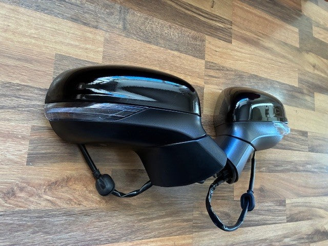 Ford Fiesta Mk8 2017-2024 Door Wing Mirror P/Fold Black New Pair  R/H L/H