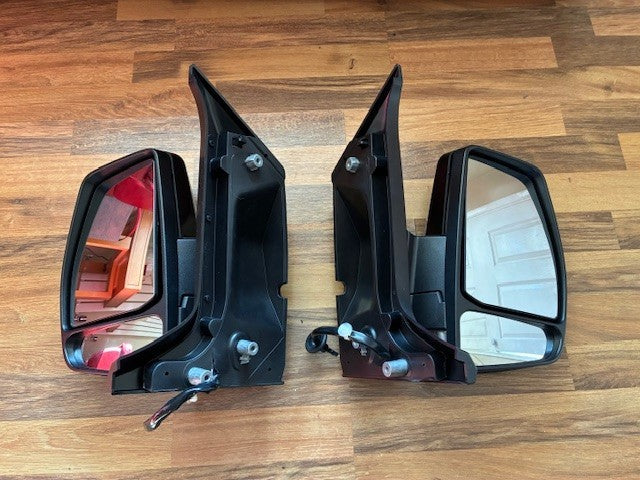 Ford Transit Custom 12-23 Door Wing Mirrors P/Fold Black Electric New Pair