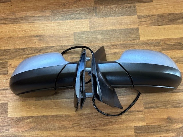 VW Transporter T6 T6.1 15-23 Door Wing Mirror P/Fold New Silver Pair L/H R/H