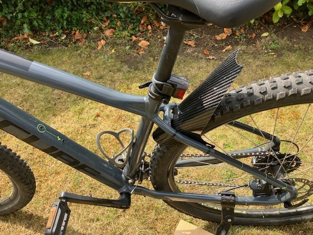 Mountain Bike Rear  Mudguard Carbon Fibre New Easy Fit