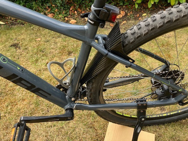 Mountain Bike Mudguards Carbon Fibre Pair Front and Rear New Easy Fit
