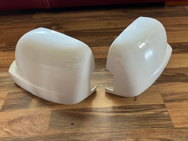 Fits Nissan Primastar 2022-2025 Door Wing Mirror Cover White New Pair L/H R/H