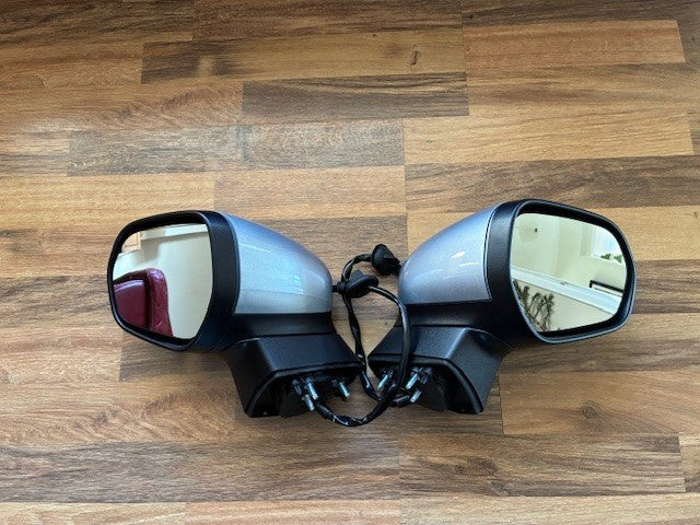 Ford Fiesta Mk8 2017-2024 Door Mirror P/Fold B/Spot Silver New Pair  R/H L/H