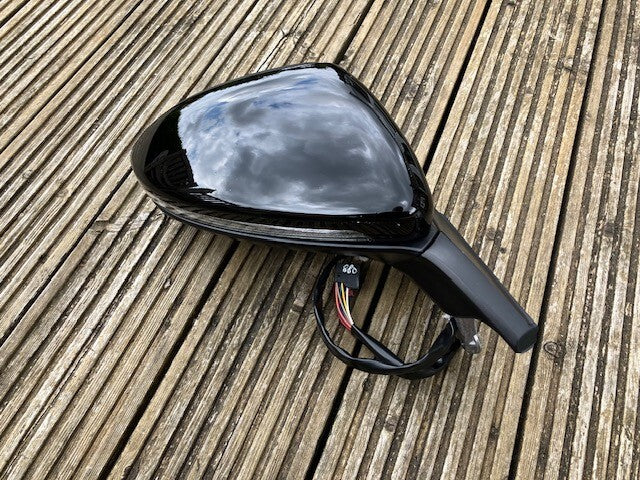 VW Golf MK7 2012-2020 Door Wing Mirror Power Fold New Black R/H