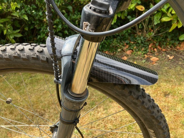 Mountain Bike Front  Mudguard Carbon Fibre New Easy Fit