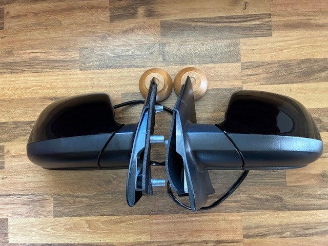 VW Transporter T6 T6.1 2015-2023 Door Wing Mirrors New Black Pair R/H L/H