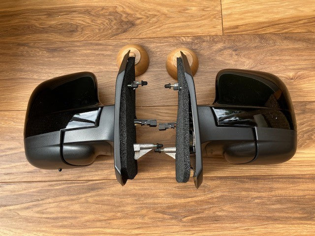 Fits Nissan Primastar 22-25 Door Mirror Electric P/ Fold B/Spot Black New Pair