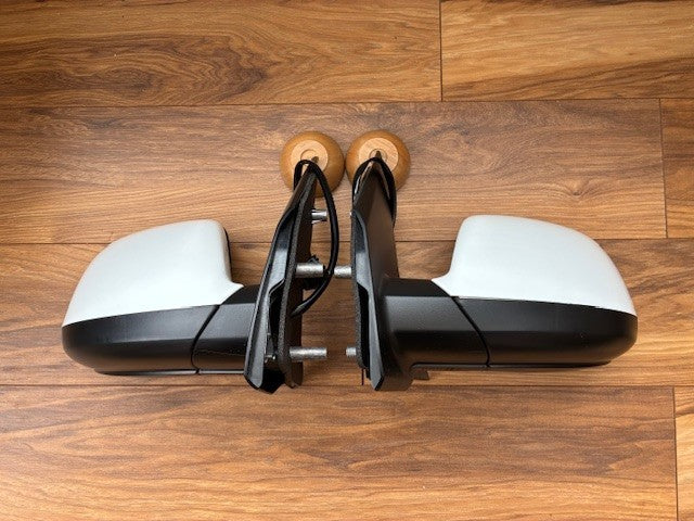 VW Caravelle T5.1 10-15 Door Wing Mirrors P/Fold New White Pair L/H R/H