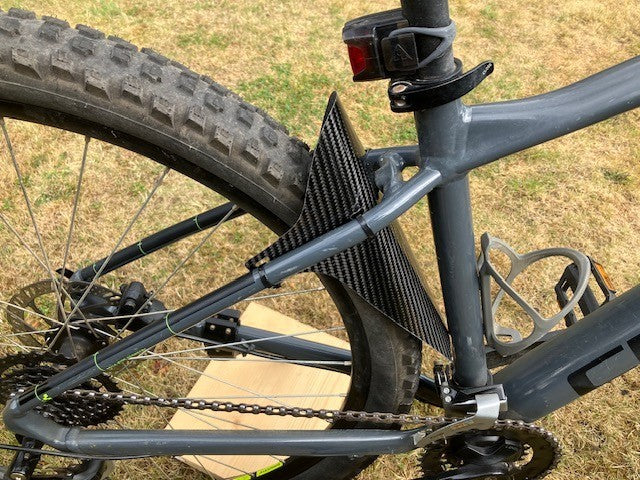 Mountain Bike Rear  Mudguard Carbon Fibre New Easy Fit