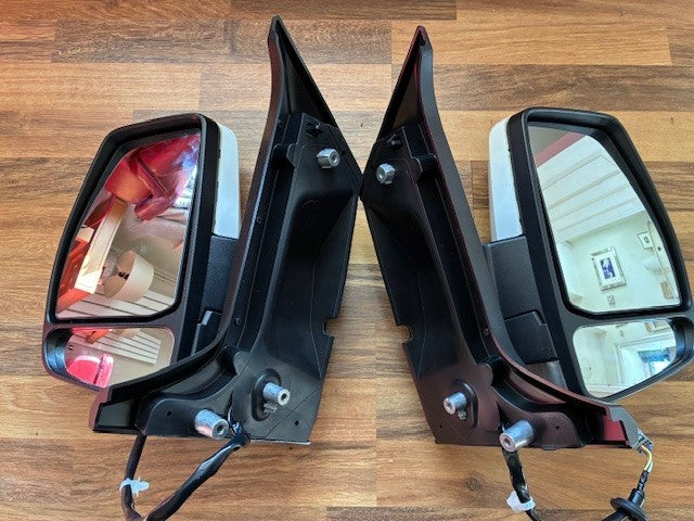 Ford Transit Custom 12-23 Door Wing Mirrors P/Fold White Electric New Pair