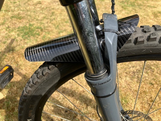 Mountain Bike Front  Mudguard Carbon Fibre New Easy Fit