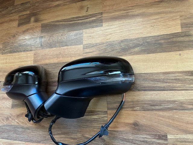 Ford Fiesta Mk8 2017-2024 Door Wing Mirror P/Fold Black New Pair  R/H L/H