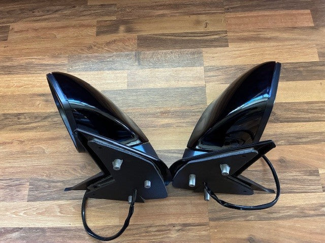 VW Caravelle T5.1 10-15 Door Wing Mirrors P/Fold New Black Pair L/H R/H