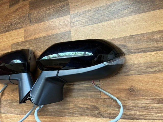 Toyota Corolla 19-23 Electric Heated Black Door Wing Mirror New Pair L/H + R/H