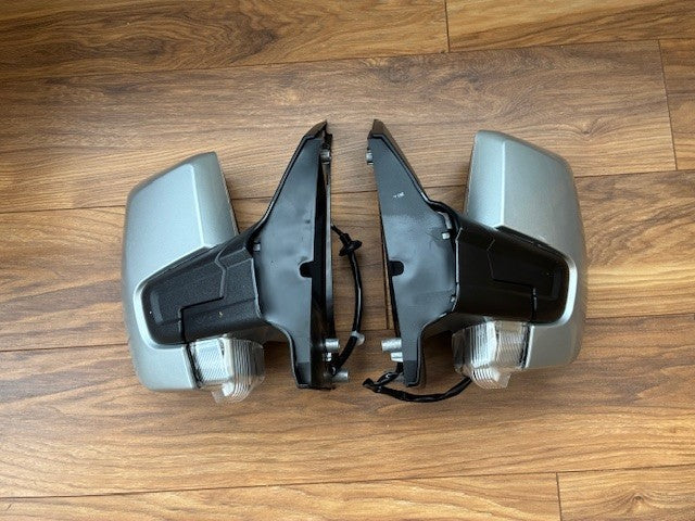 Ford Transit Custom 12-23 Door Wing Mirrors P/Fold Silver Electric New Pair