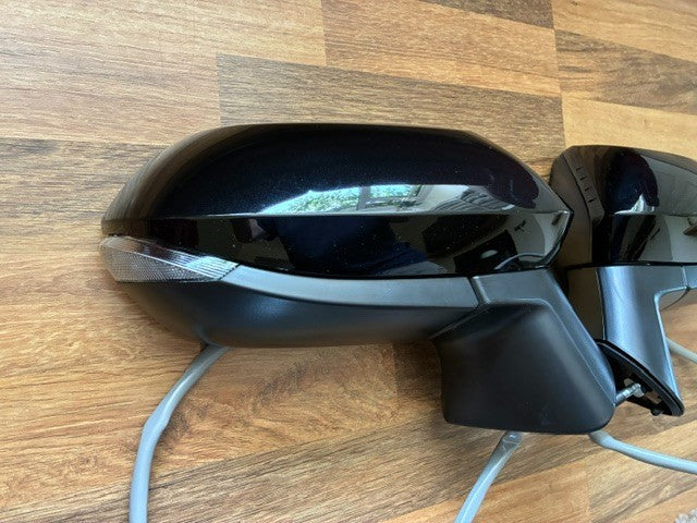Toyota Corolla 19-23 Door Wing Mirror Black Power Fold New Pair LH + RH