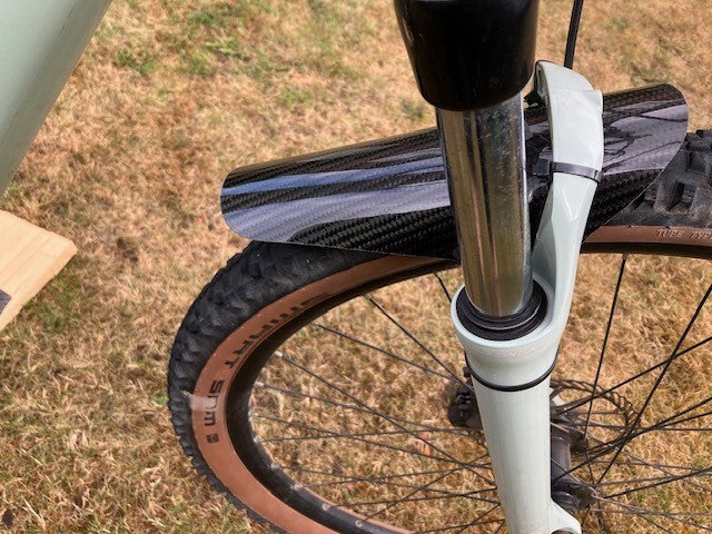 Mountain Bike Mudguards Carbon Fibre Pair Front and Rear New Easy Fit