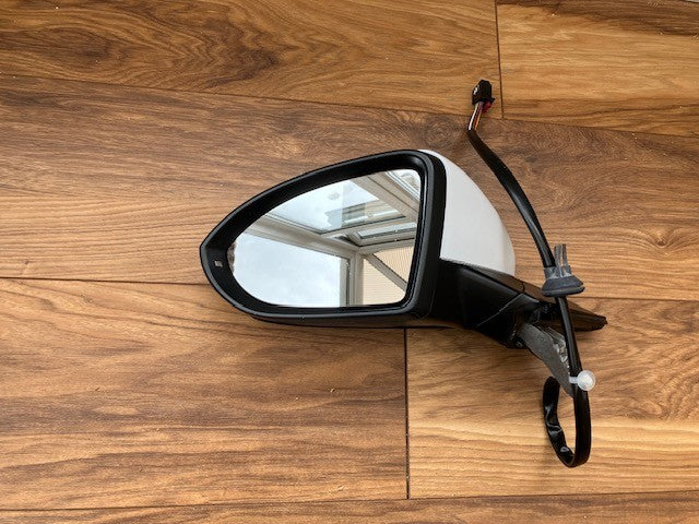 VW Golf MK7 2012-2020 Door Wing Mirror Electric New White Passenger Side L/H N/S