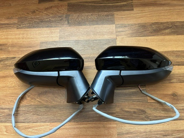 Toyota Corolla 19-23 Electric Heated Black Door Wing Mirror New Pair L/H + R/H