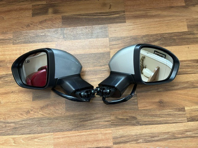 Renault Clio Mk5 2020-2026 Door Wing Mirror Electric P/Fold New Silver Pair
