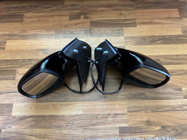 VW Transporter T6 T6.1 15-23 Door Wing Mirror P/Fold New Black Pair L/H R/H