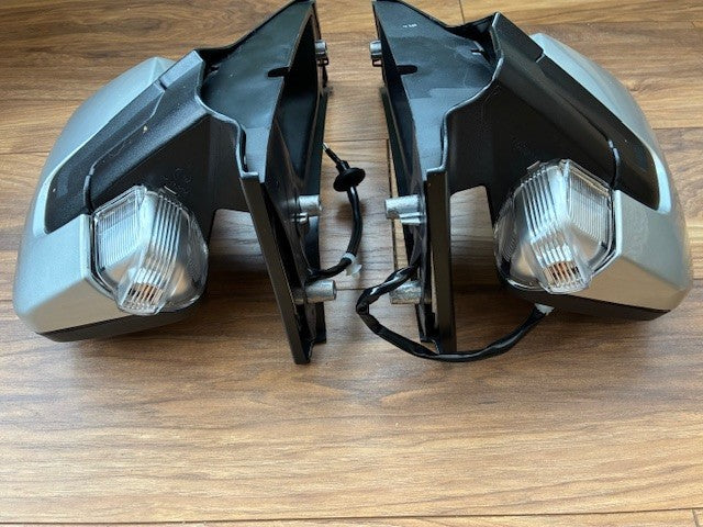 Ford Transit Custom 12-23 Door Wing Mirrors Silver Electric Heated New Pair