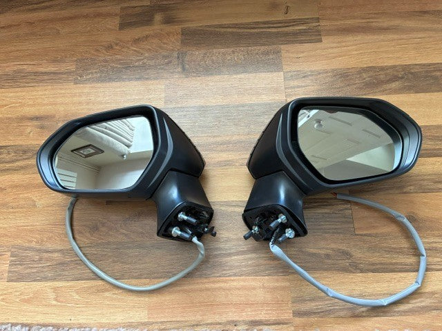 Toyota Corolla 19-23 Door Wing Mirror Black Power Fold New Pair LH + RH